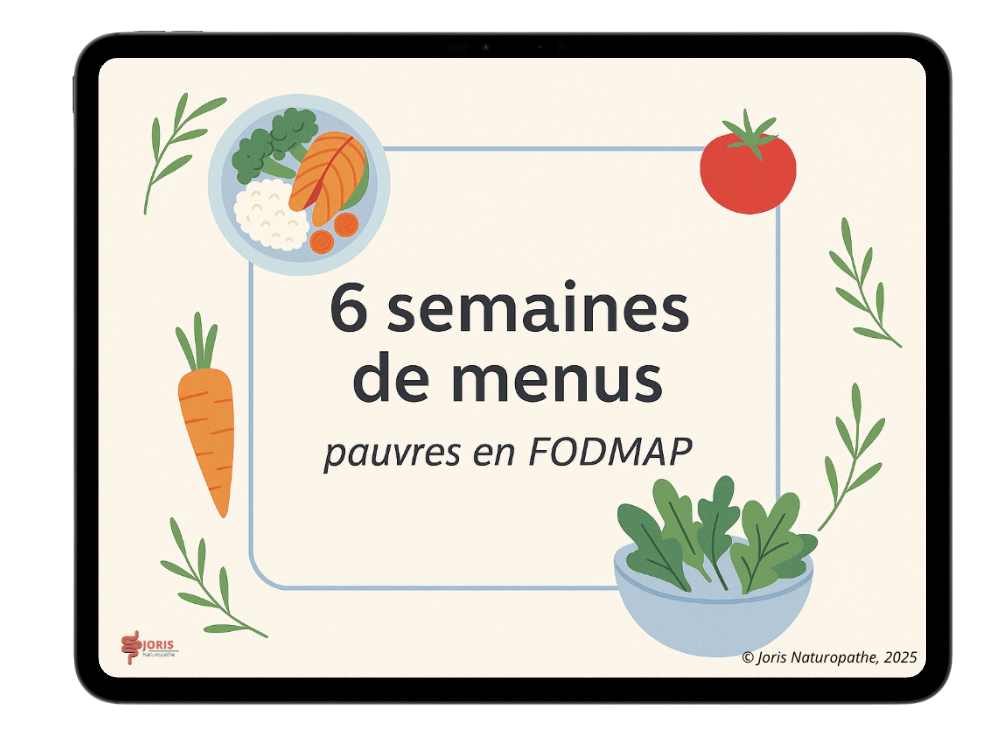 Menus FODMAP : 6 semaines de menus, recettes pauvres en FODMAP
