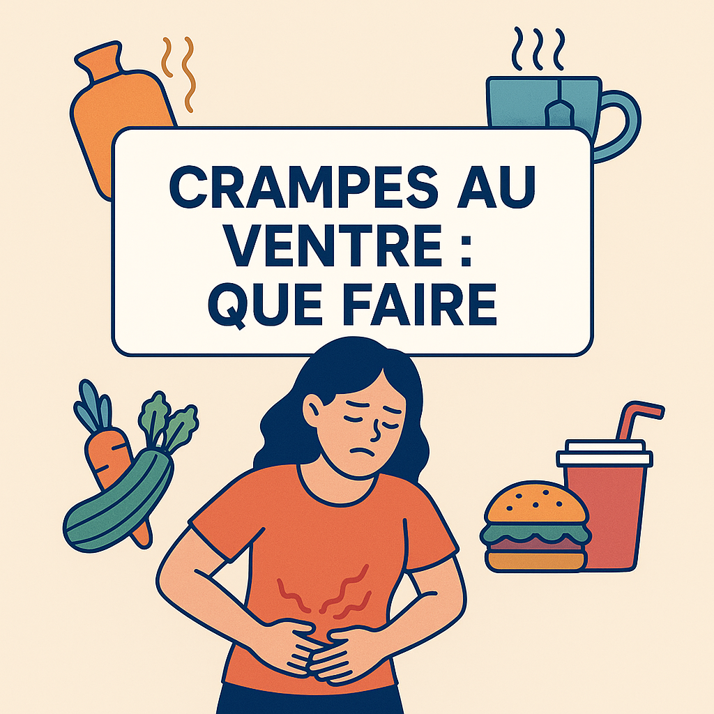 Crampes au ventre : que faire