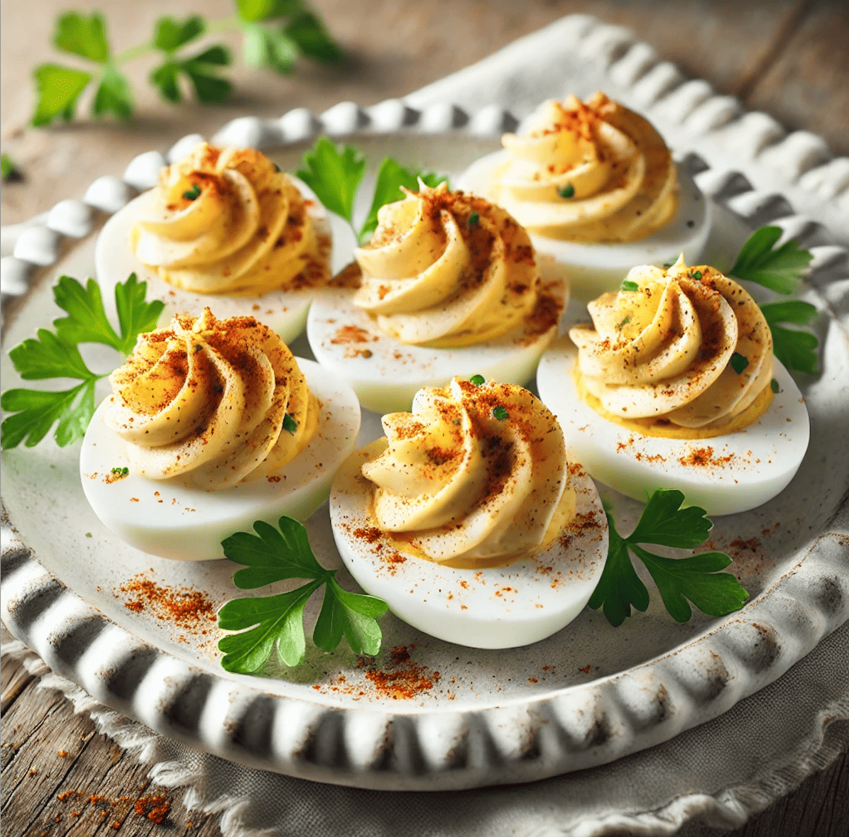 Oeufs mimosa pauvre en FODMAP 