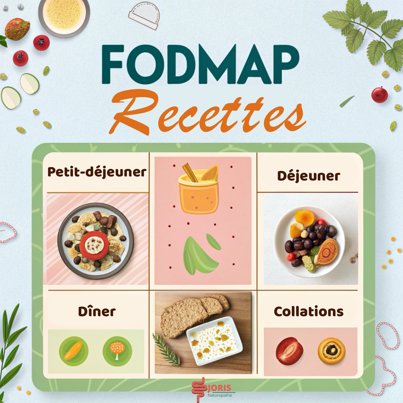 Recettes FODMAP : planifier ses repas