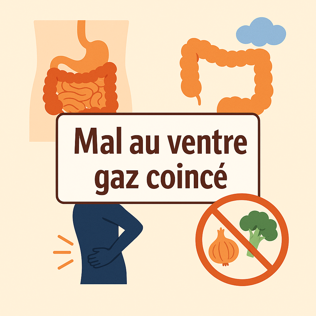 Mal au ventre : gaz coincé