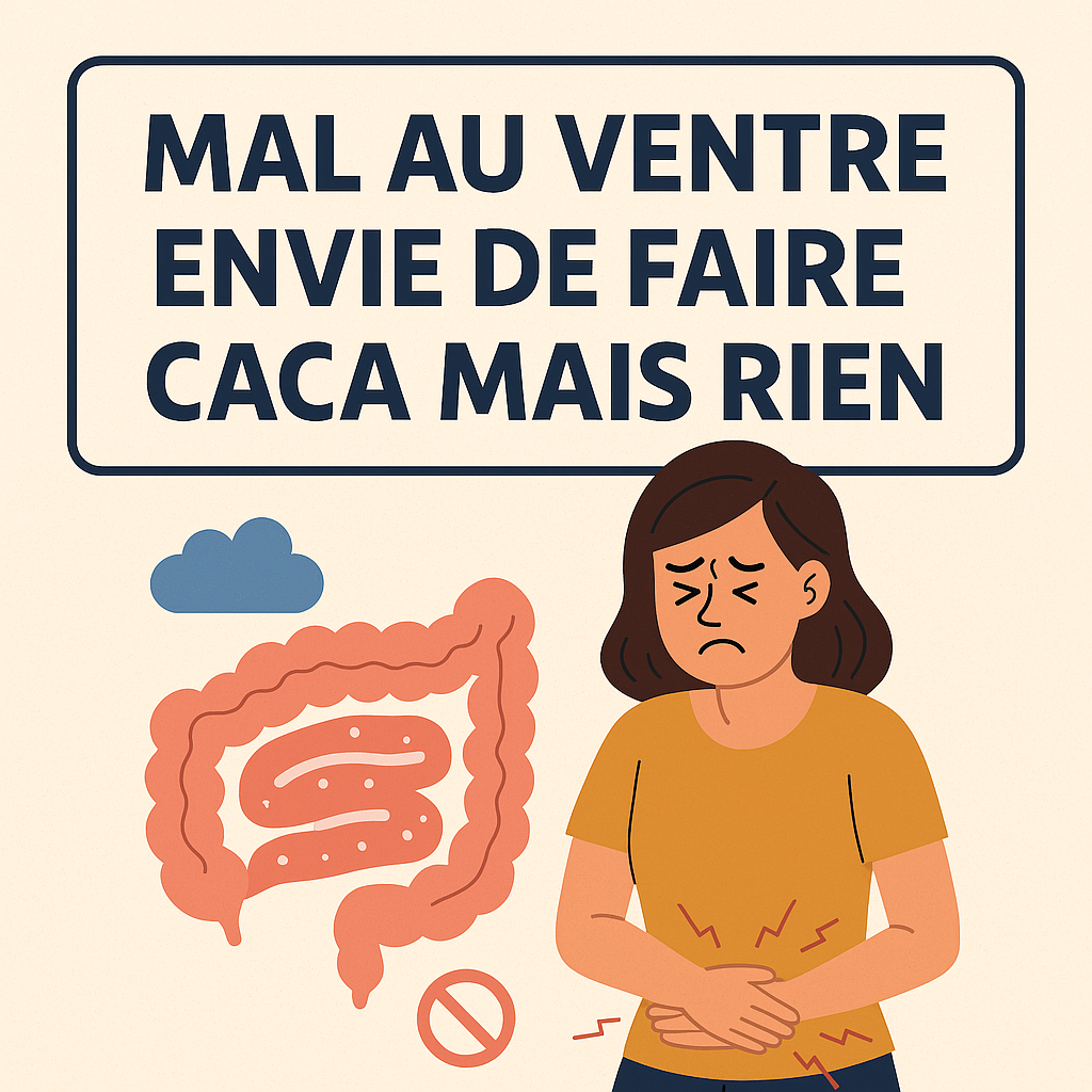 Mal au ventre, envie de faire caca mais rien