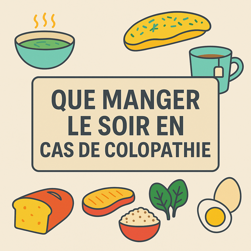 Colopathie : que manger le soir : 6 idées de menus