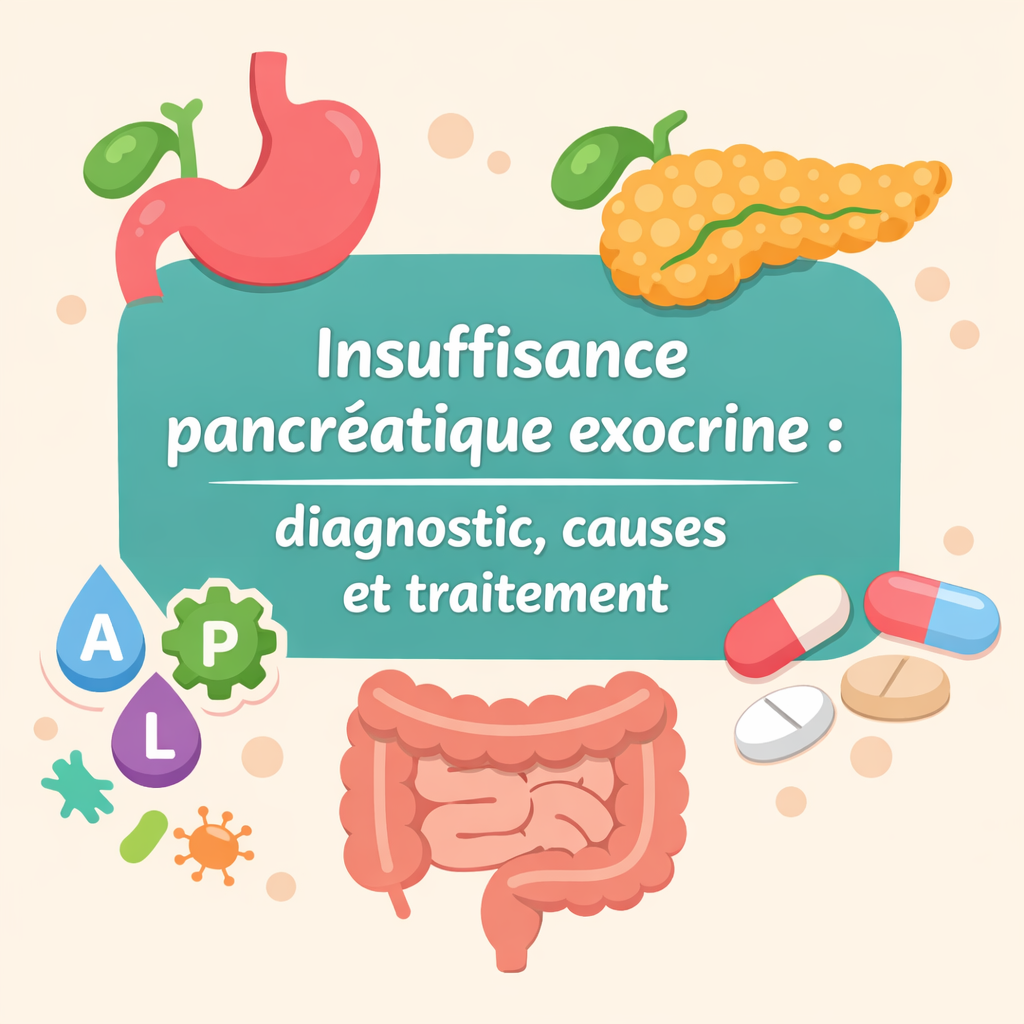 Insuffisance pancréatique exocrine : diagnostic, causes et traitement