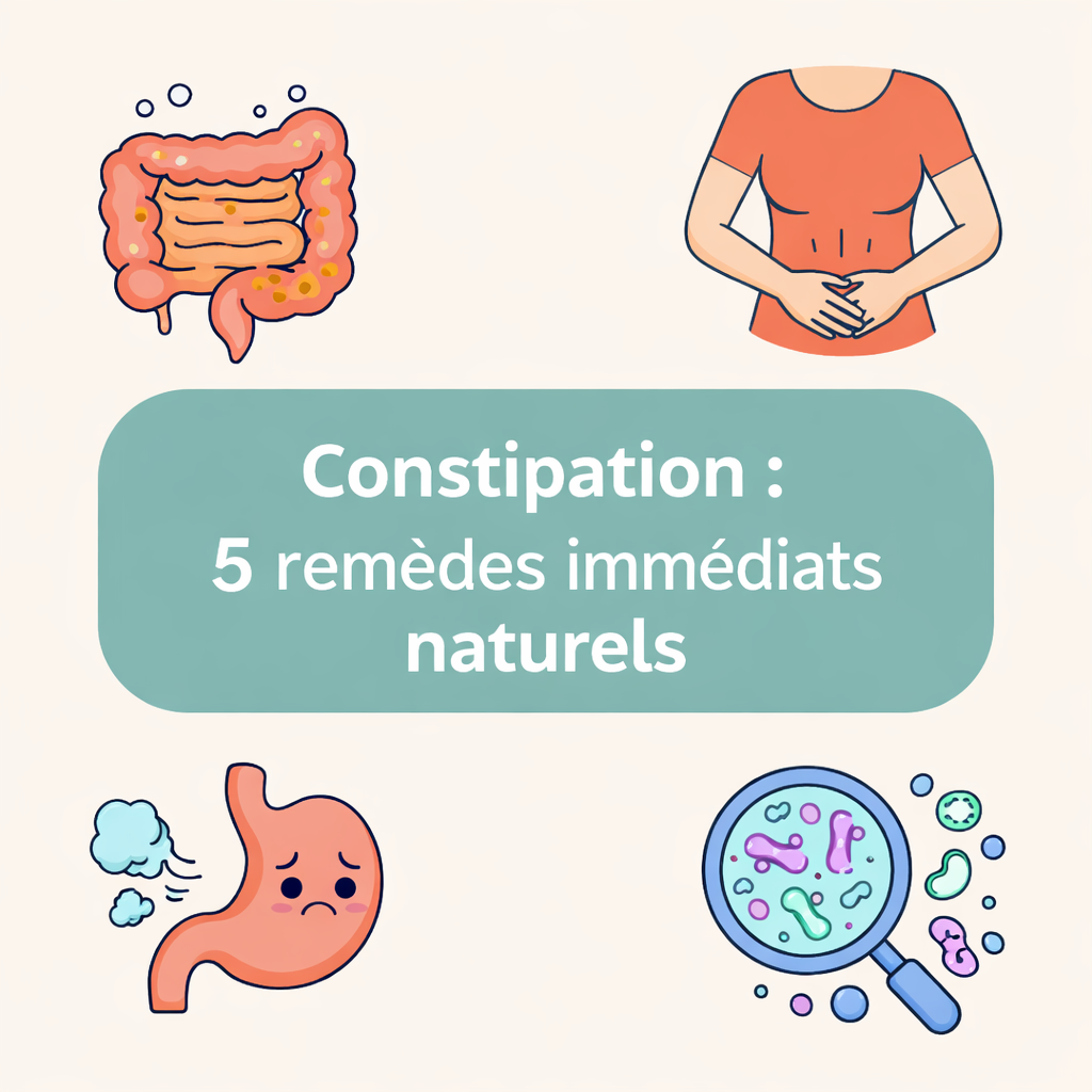 Constipation : 5 remèdes immédiats naturels
