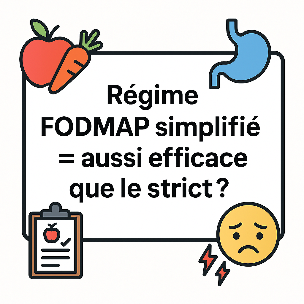 Régime FODMAP simplifié : aussi efficace que le régime classique ?