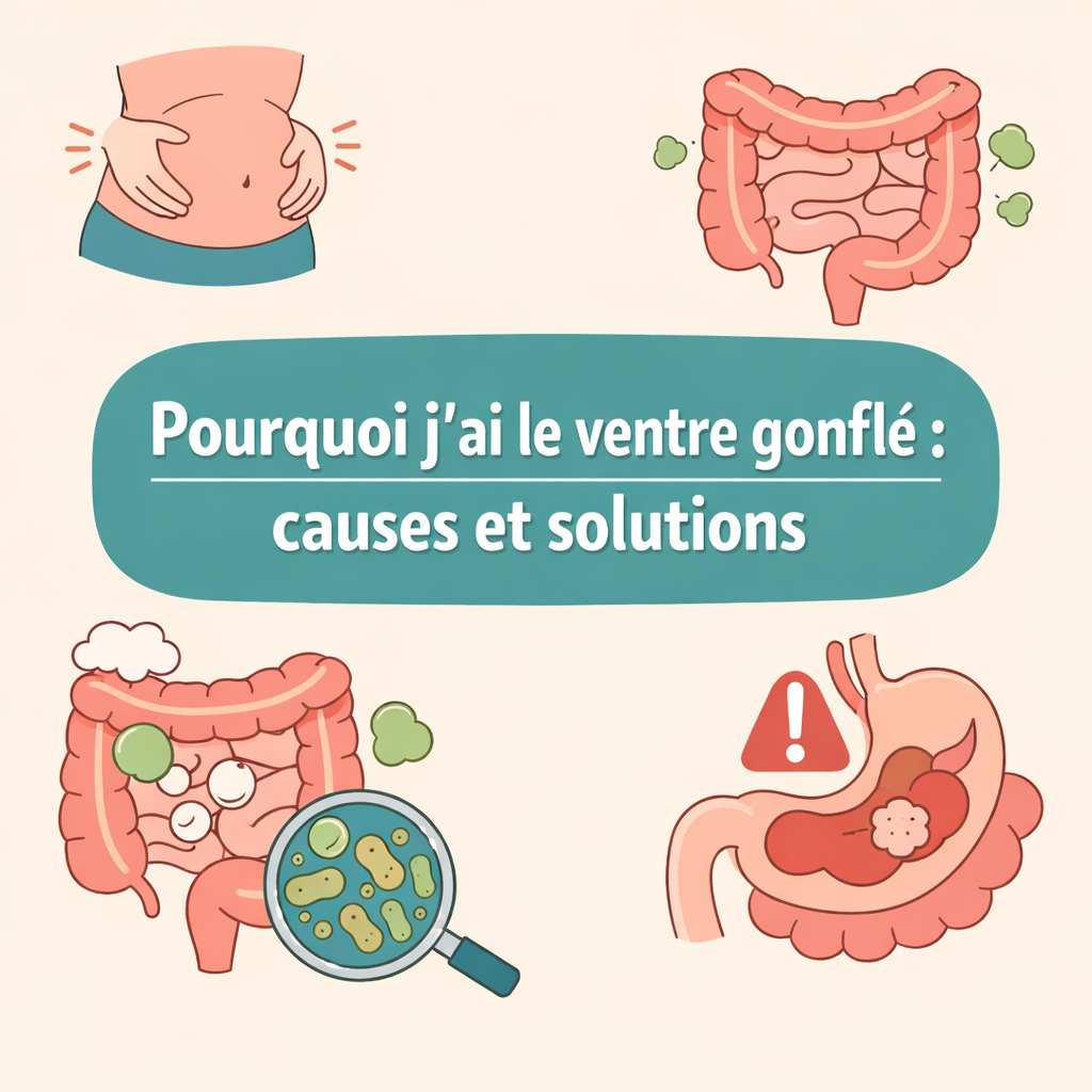 Pourquoi j’ai le ventre gonflé : causes et solutions