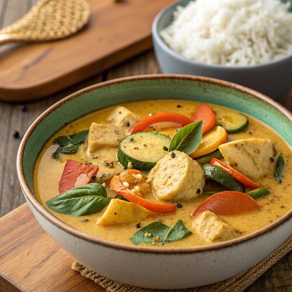 FODMAPs : Curry au lait de coco et légumes