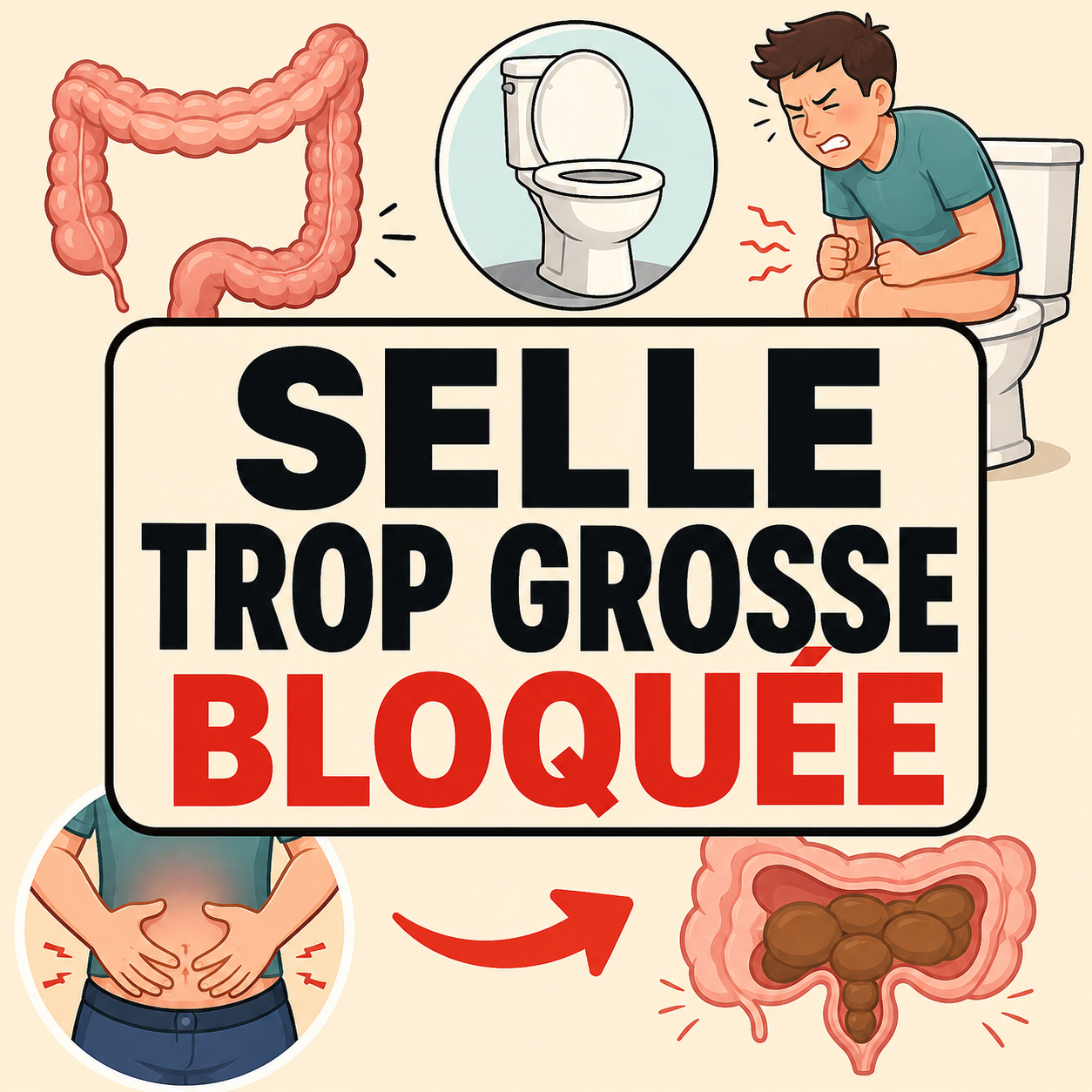 Comment faire sortir une selle trop grosse rapidement : les solutions qui marchent vraiment