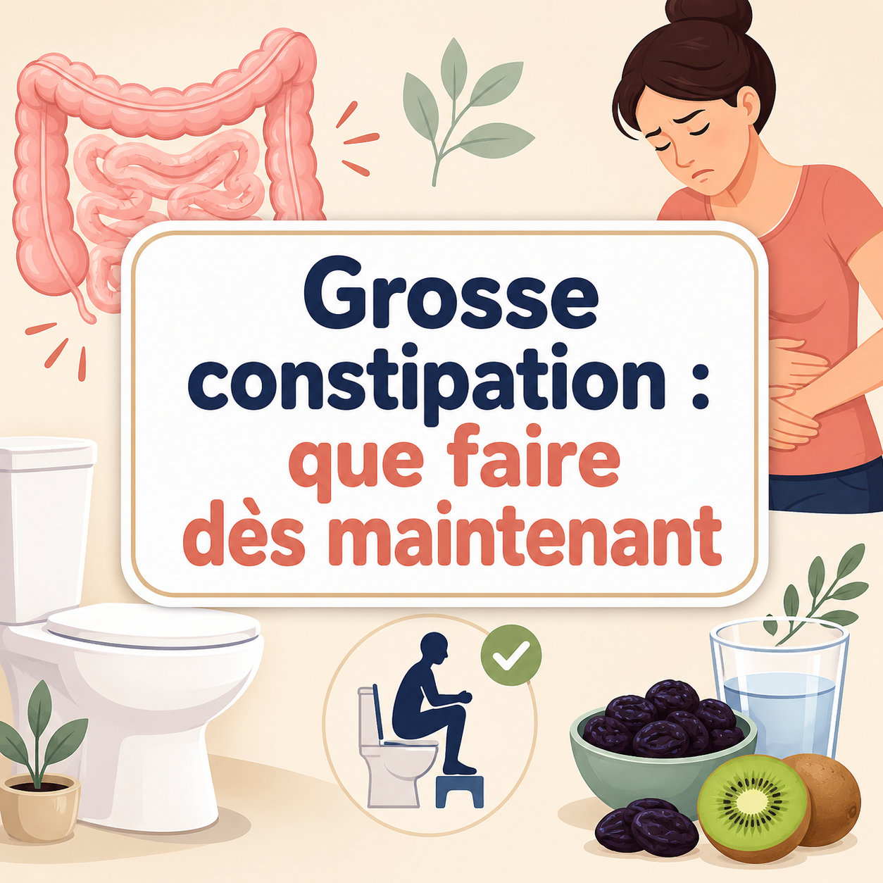 Grosse constipation : que faire dès maintenant