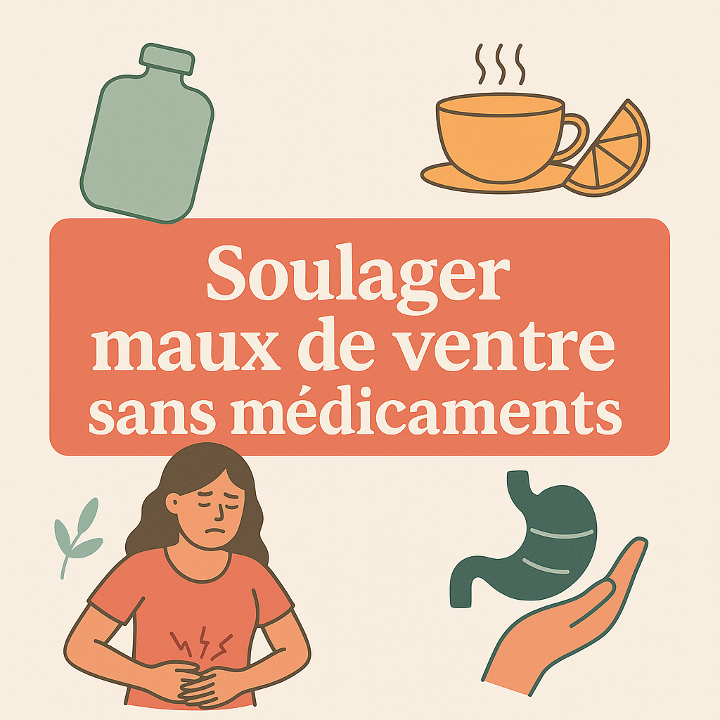Soulager maux de ventre sans médicaments