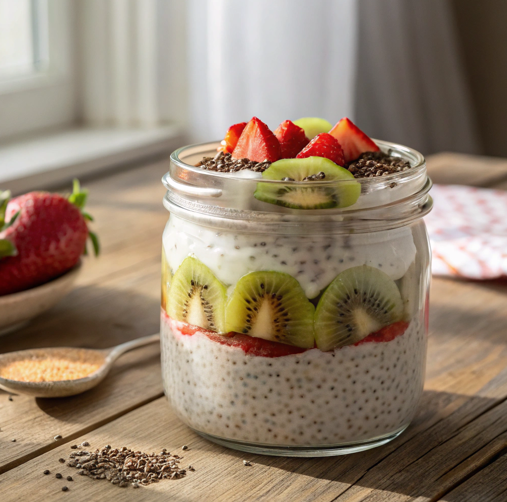 Pudding au chia et lait d’amande (recette pauvre en FODMAP)
